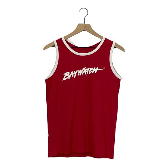 Baywatch Malibu Beach Patrol Ringer Tank - Red - Small - Picture 4 of 6